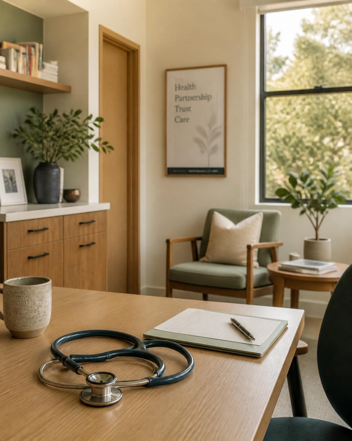 Warm, quiet consultation room at Gresham Cardiology & Wellness Center